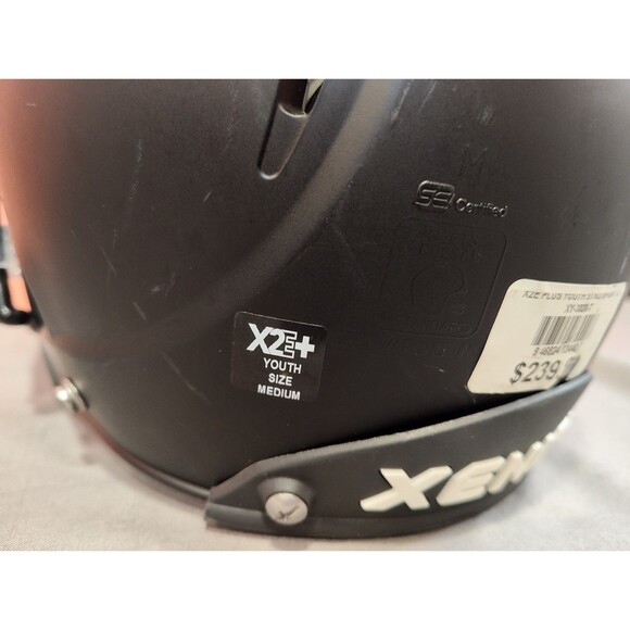 Youth Xenith X2E+ Football Helmet Youth Medium Matte Black 2023 Needs Chin Strap - Picture 5 of 9